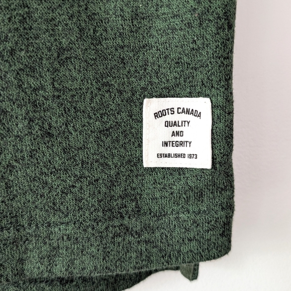 Roots Green Heather Golf Polo In Size M - Picture 5 of 7